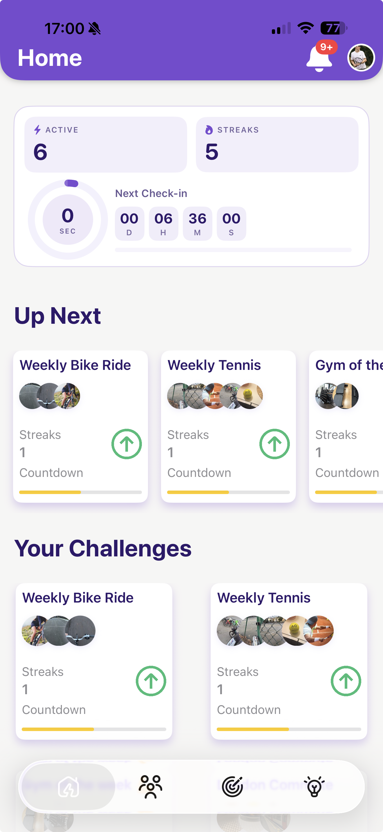 BishBop home screen on iPhone